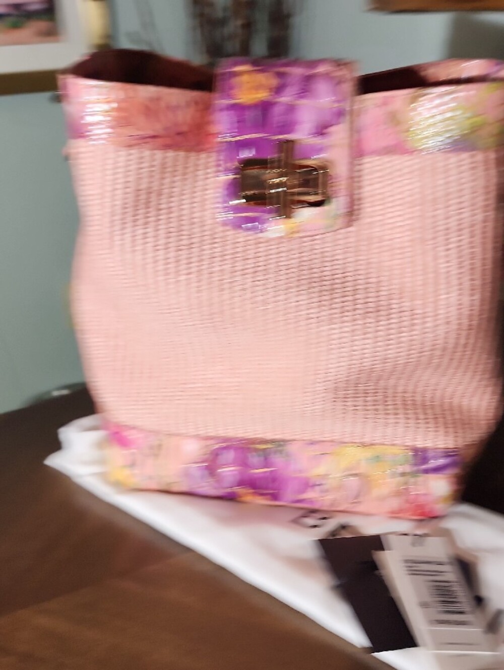 BRAHMIN CELINA Perennial Anthirium. Pink Shoulder Bag. Comes With Bag - Picture 14 of 15
